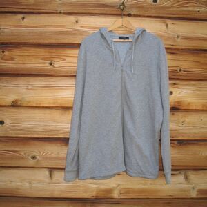 Vince Gray Thermal Zip Hoodie Jacket